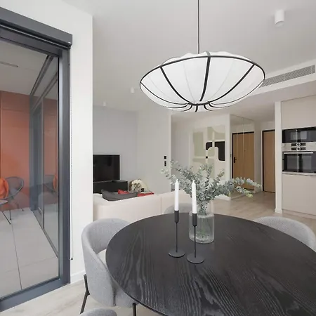 Air Conditioned Towarowa Towers In With Parking And Desk By Renters Prestige Apartment